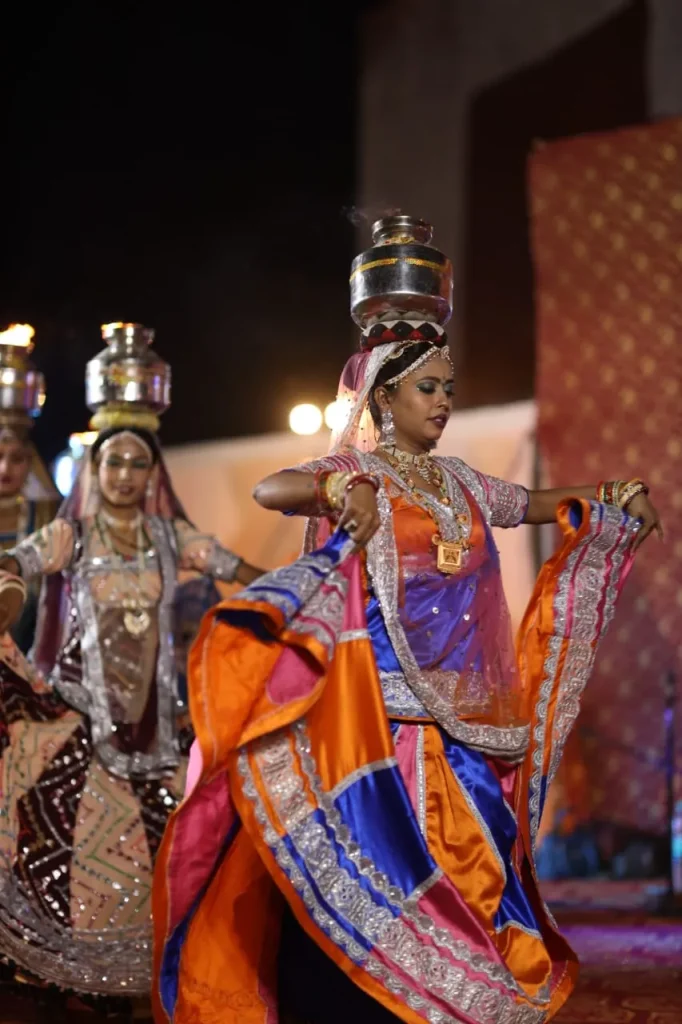 Rajasthani chari dance group in Jaipur