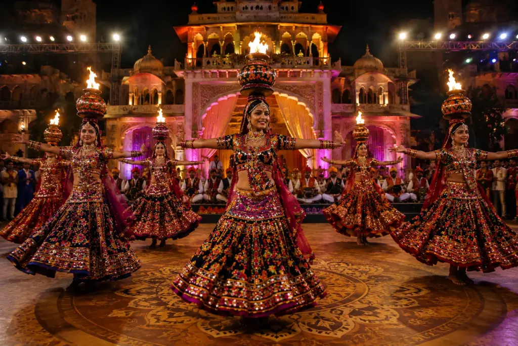 Chari-dance-and-music-group-in-India