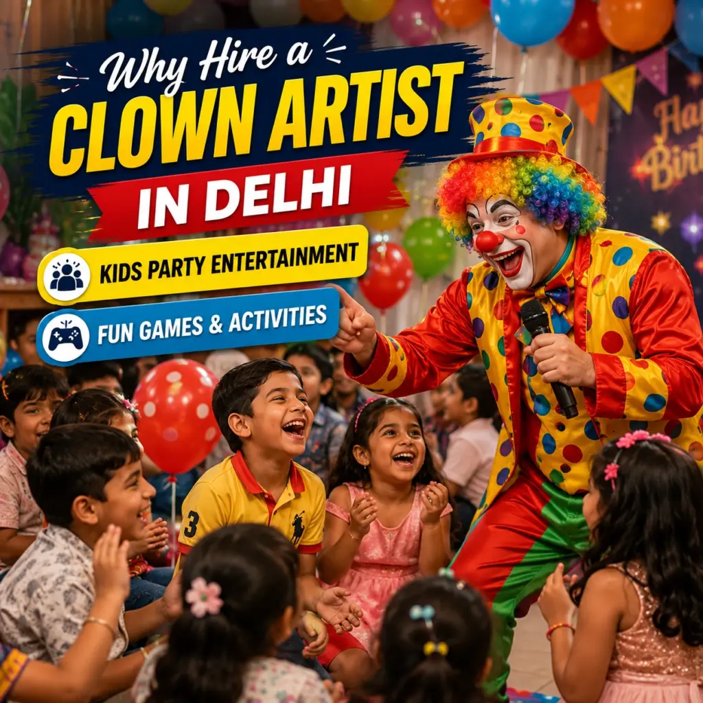 hire clown artist in delhi
